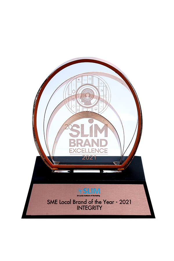 SME Brand of the Year Bronze Award at SLIM Brand Excellence 2021